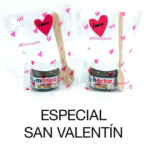 Mini Nutellas personalizadas love